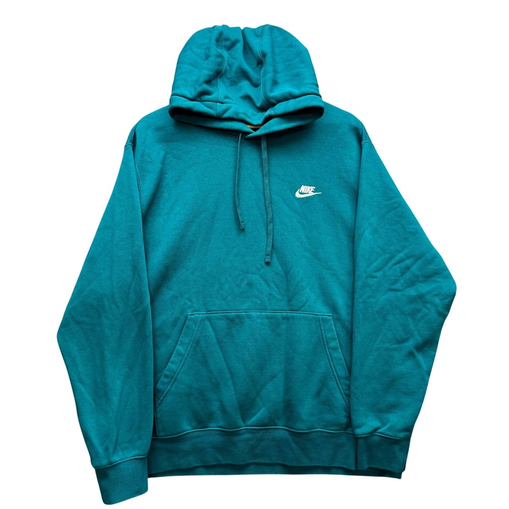 Nike Sportswear Club Fleece Pullover Hoodie Teal Green Mens XL BV2654-340